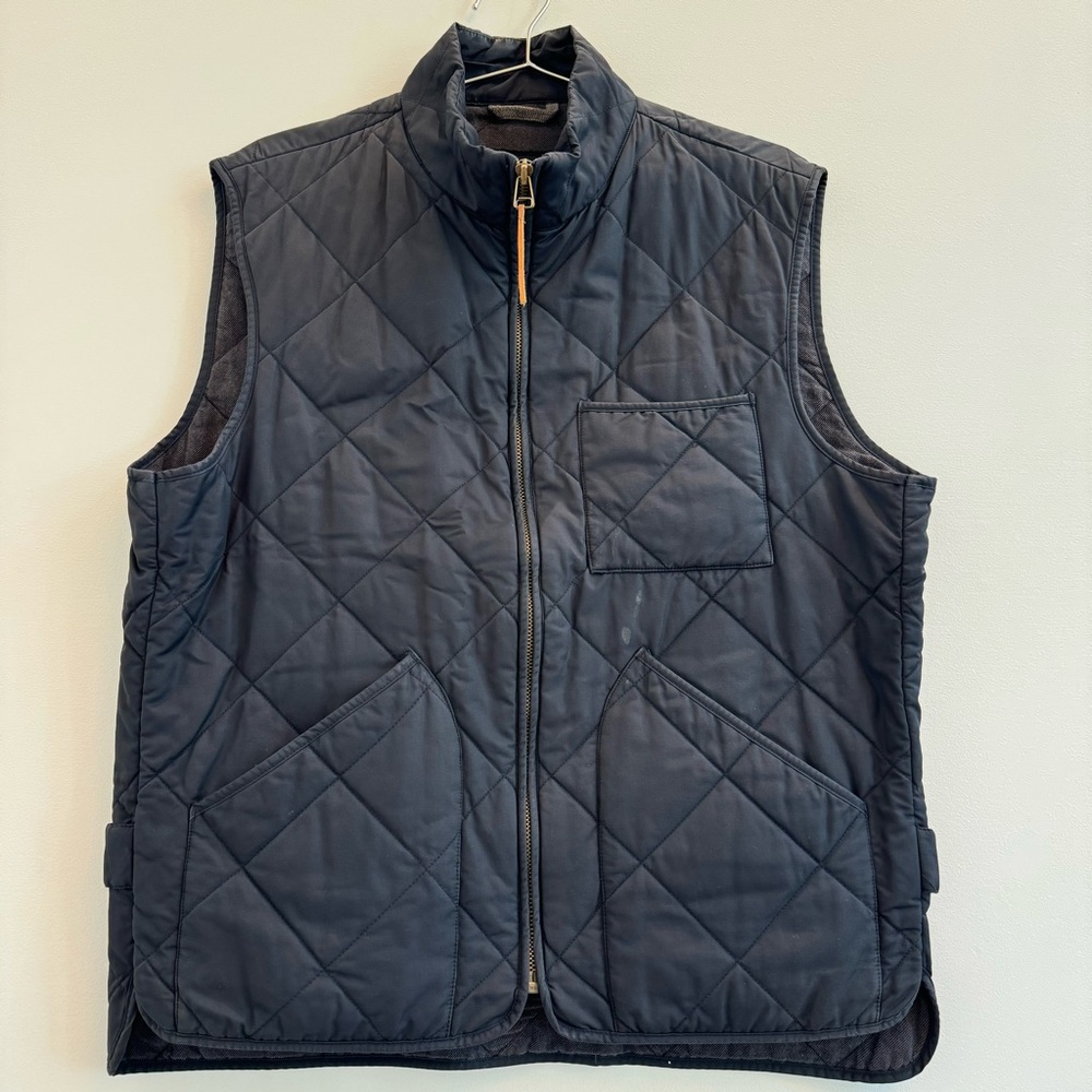 J. Crew Navy Quilted Vest